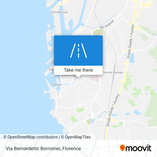 Via Bernardetto Borromei map