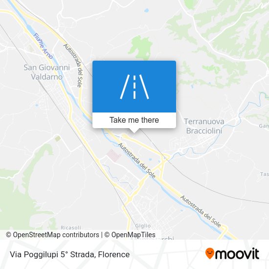 Via Poggilupi 5° Strada map