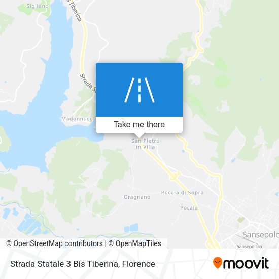 Strada Statale 3 Bis Tiberina map