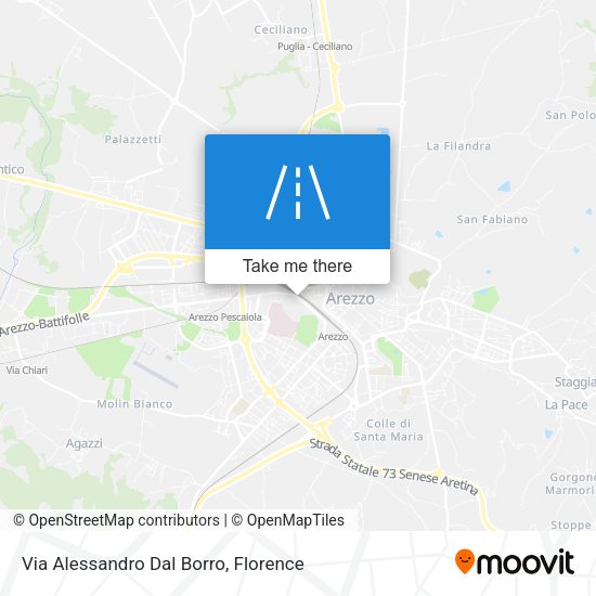 Via Alessandro Dal Borro map