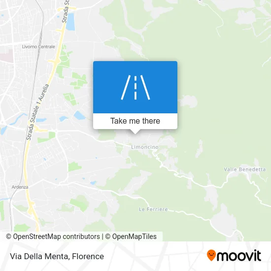 Via Della Menta map