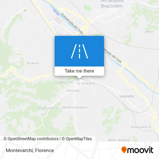 Montevarchi map