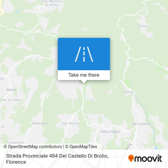 Strada Provinciale 484 Del Castello Di Brolio map