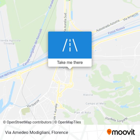 Via Amedeo Modigliani map