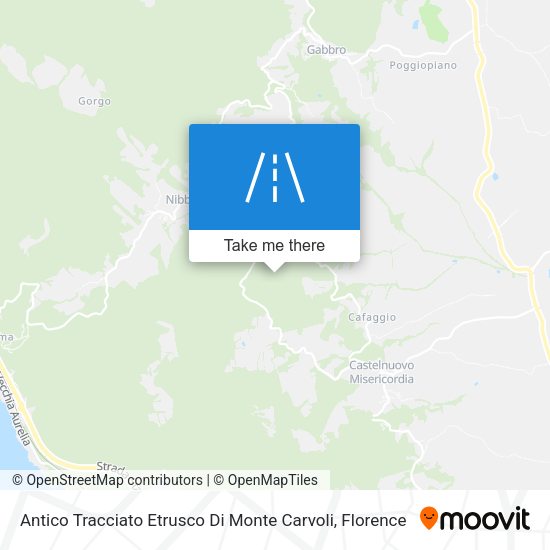 Antico Tracciato Etrusco Di Monte Carvoli map