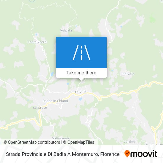 Strada Provinciale Di Badia A Montemuro map
