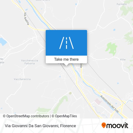 Via Giovanni Da San Giovanni map