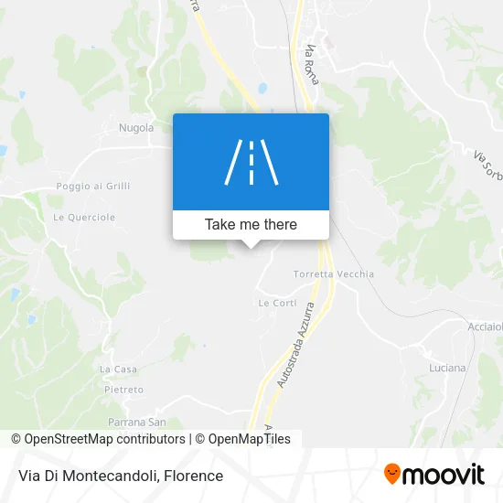 Via Di Montecandoli map