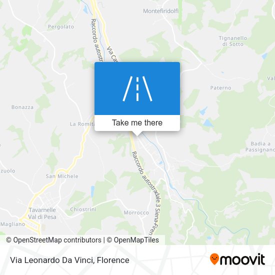 Via Leonardo Da Vinci map