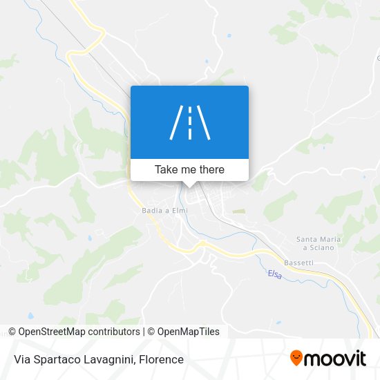 Via Spartaco Lavagnini map