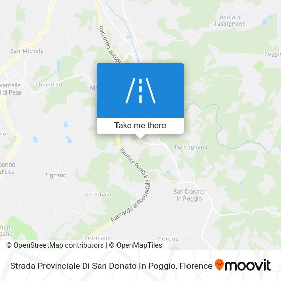 Strada Provinciale Di San Donato In Poggio map