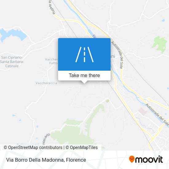 Via Borro Della Madonna map