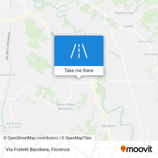 Via Fratelli Bandiera map