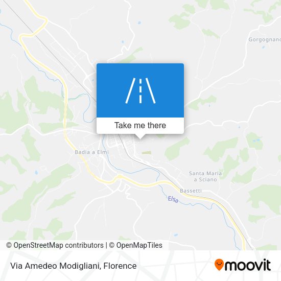 Via Amedeo Modigliani map