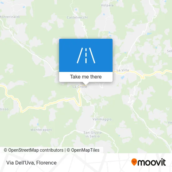 Via Dell'Uva map