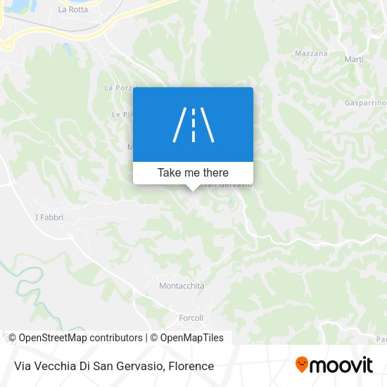 Via Vecchia Di San Gervasio map