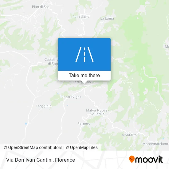 Via Don Ivan Cantini map