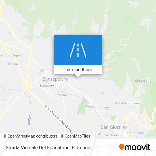 Strada Vicinale Del Fossatone map