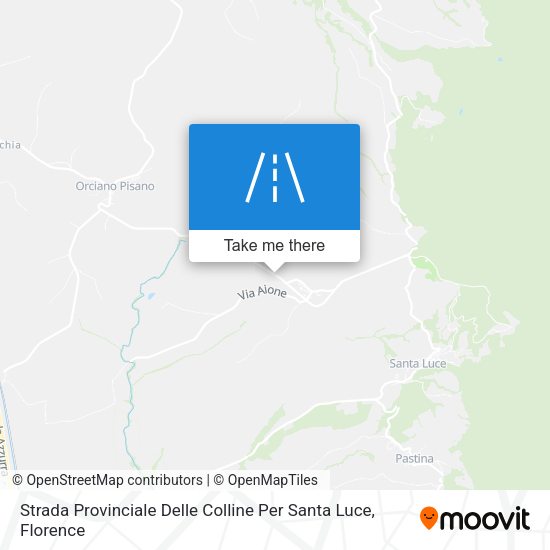 Strada Provinciale Delle Colline Per Santa Luce map