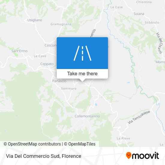 Via Del Commercio Sud map