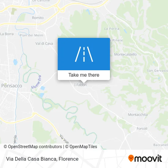 Via Della Casa Bianca map