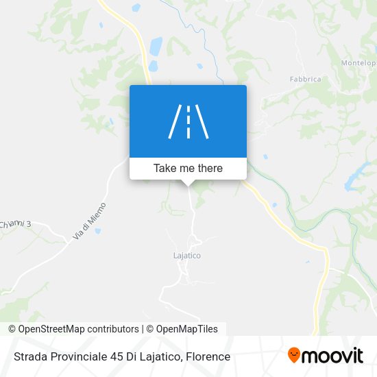Strada Provinciale 45 Di Lajatico map
