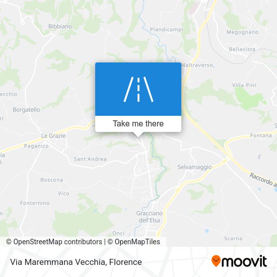 Via Maremmana Vecchia map