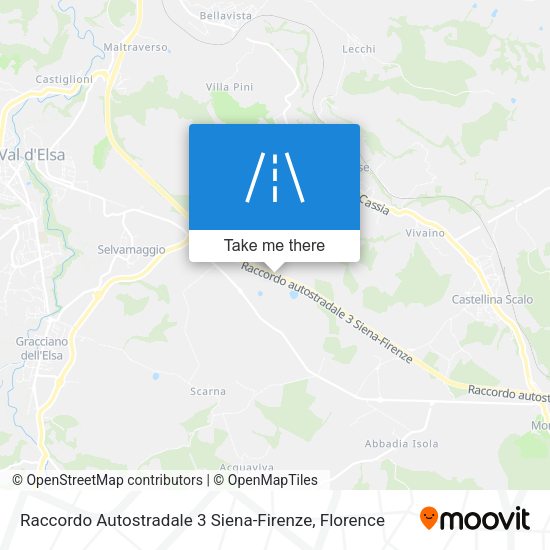 Raccordo Autostradale 3 Siena-Firenze map