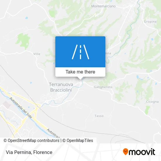 Via Pernina map