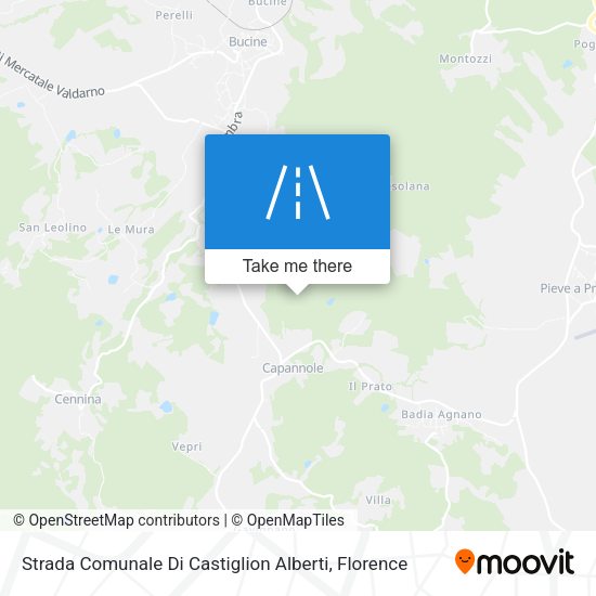 Strada Comunale Di Castiglion Alberti map