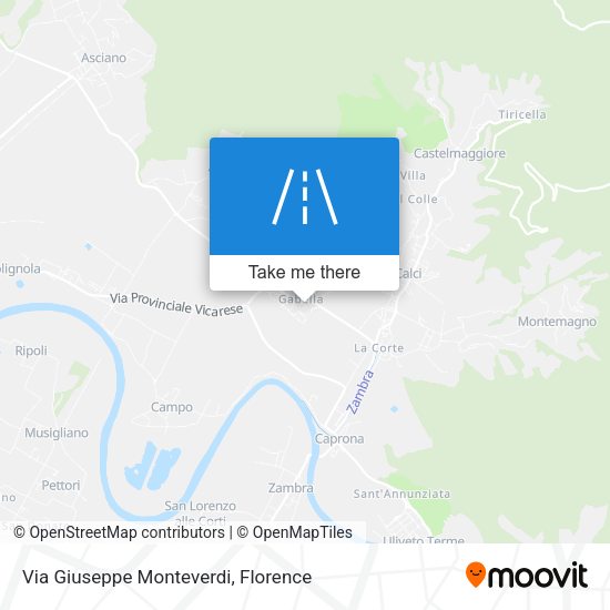 Via Giuseppe Monteverdi map