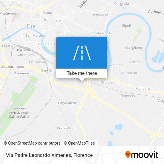 Via Padre Leonardo Ximenes map