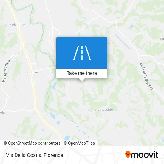 Via Della Costia map