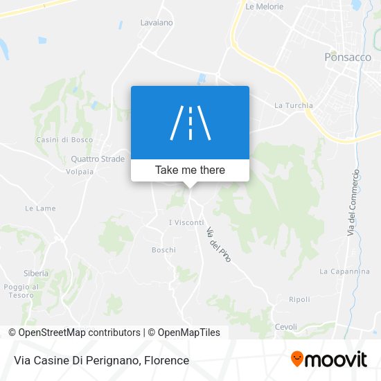 Via Casine Di Perignano map