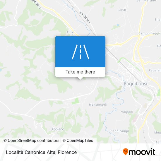 Località Canonica Alta map