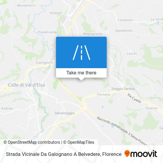 Strada Vicinale Da Galognano A Belvedere map