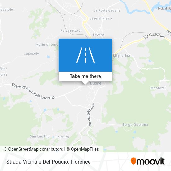 Strada Vicinale Del Poggio map