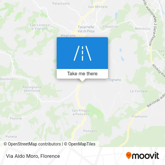 Via Aldo Moro map