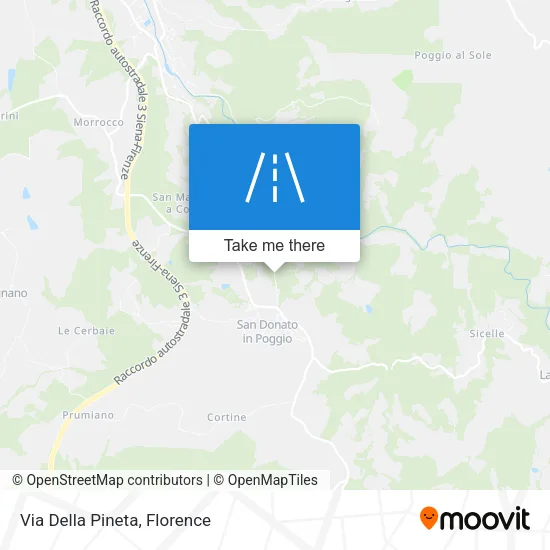 Via Della Pineta map
