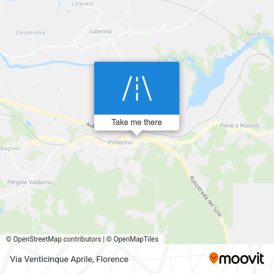 Via Venticinque Aprile map