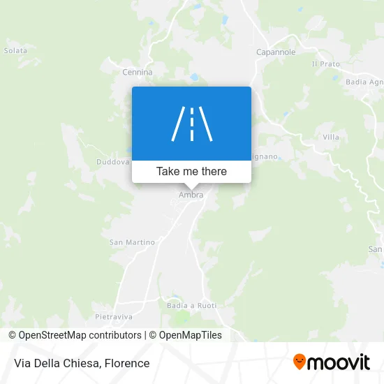 Via Della Chiesa map