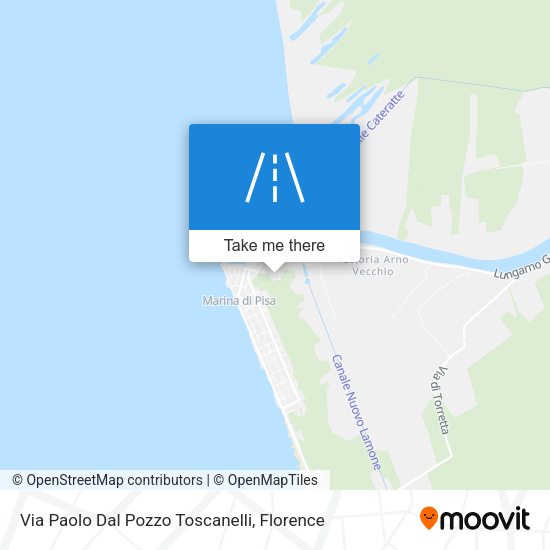 Via Paolo Dal Pozzo Toscanelli map