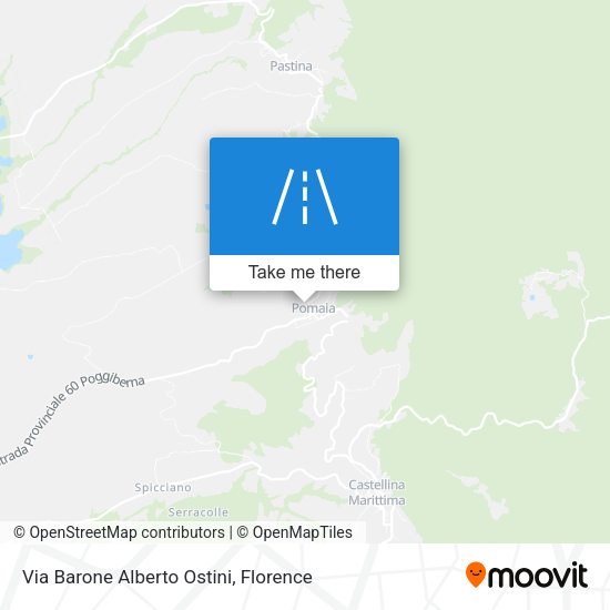 Via Barone Alberto Ostini map