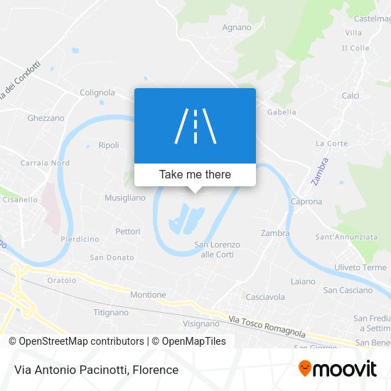 Via Antonio Pacinotti map