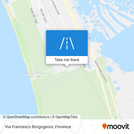 Via Francesco Borgognoni map