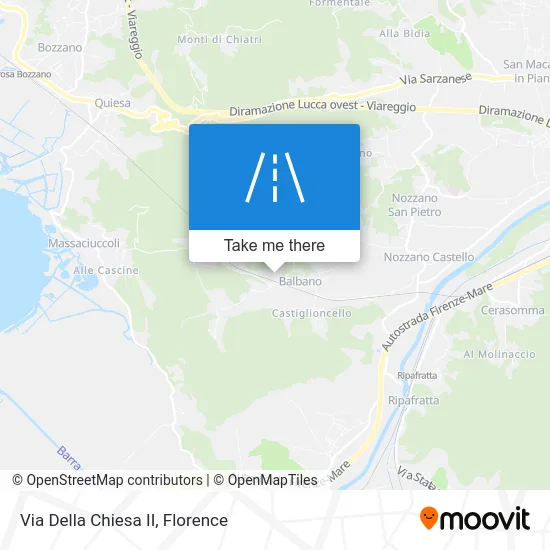 Via della Chiesa II map