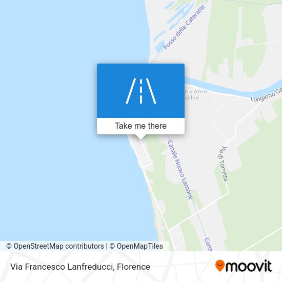 Via Francesco Lanfreducci map