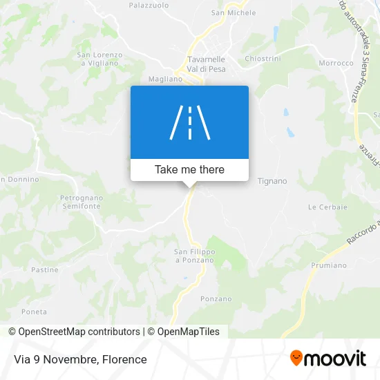 Via 9 Novembre map