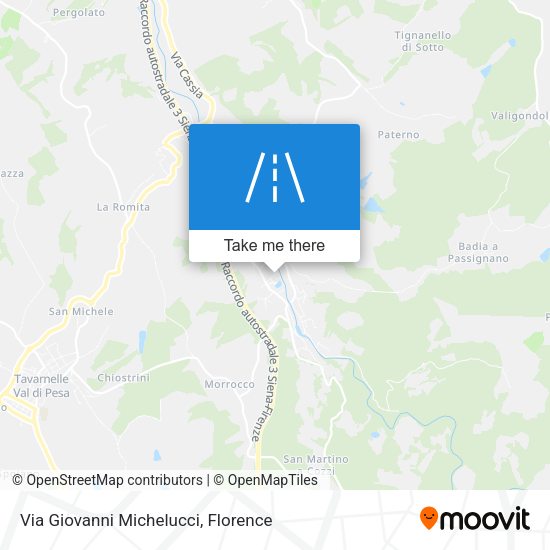 Via Giovanni Michelucci map