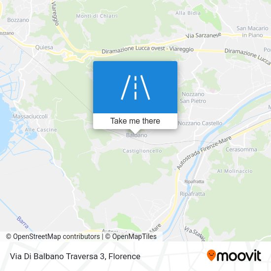 Via Di Balbano Traversa 3 map